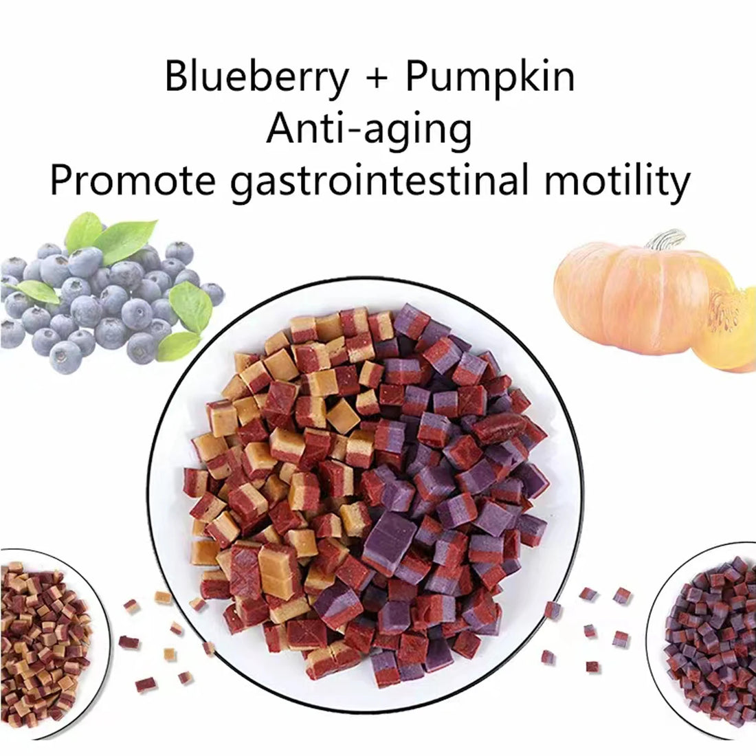 Diced Beef Dog Treats for Small, Medium, & Large Dog - Healthy, Easily Digestible, Soft, Chewy Morsels