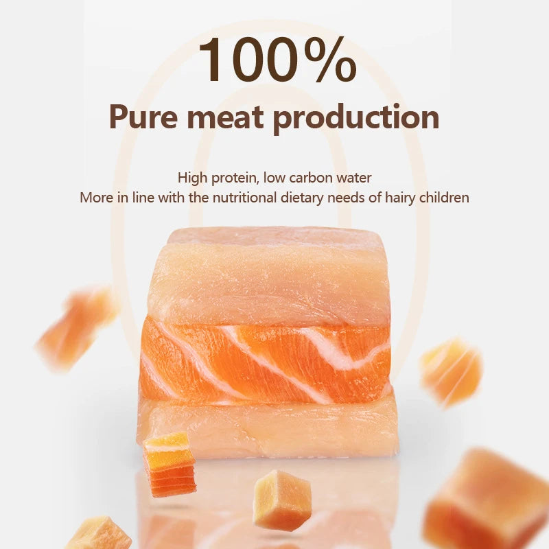 Pet snacks canned freeze-dried chicken, duck, beef, three texts cod quail eggs, yellow eggs, cats and dogs freeze-dried.