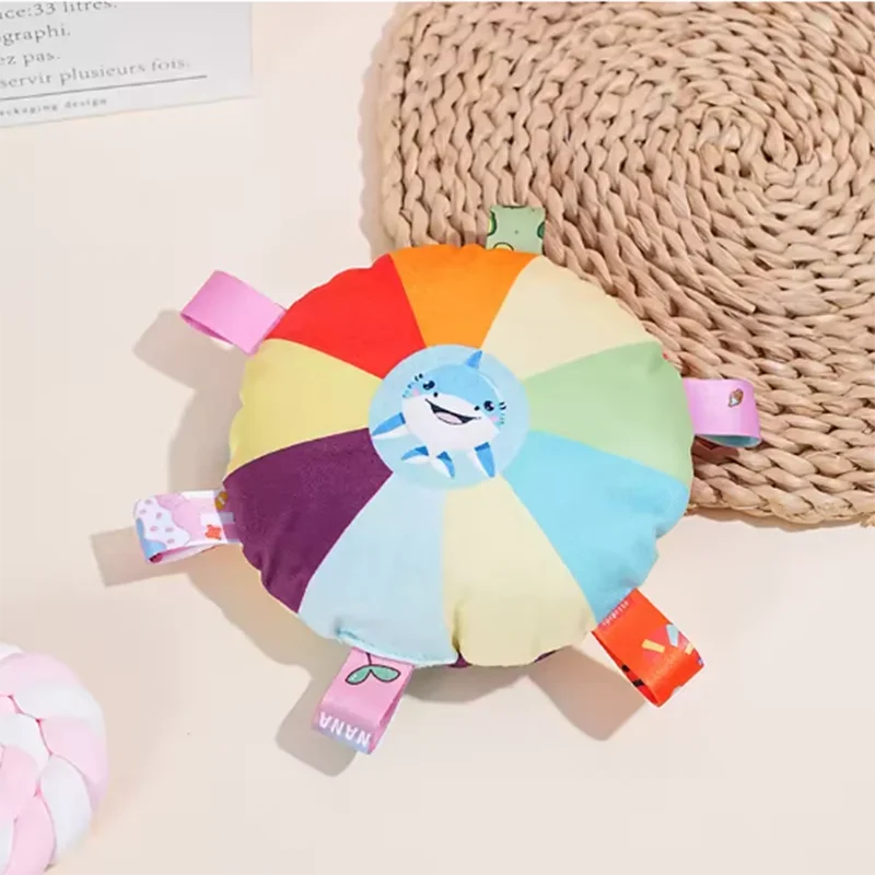 1/2/5PC Plush Squeaky Flying Disc Toy Interactive Puppy Chew Resistant Dog Training Frisbee for Border Collies Pets