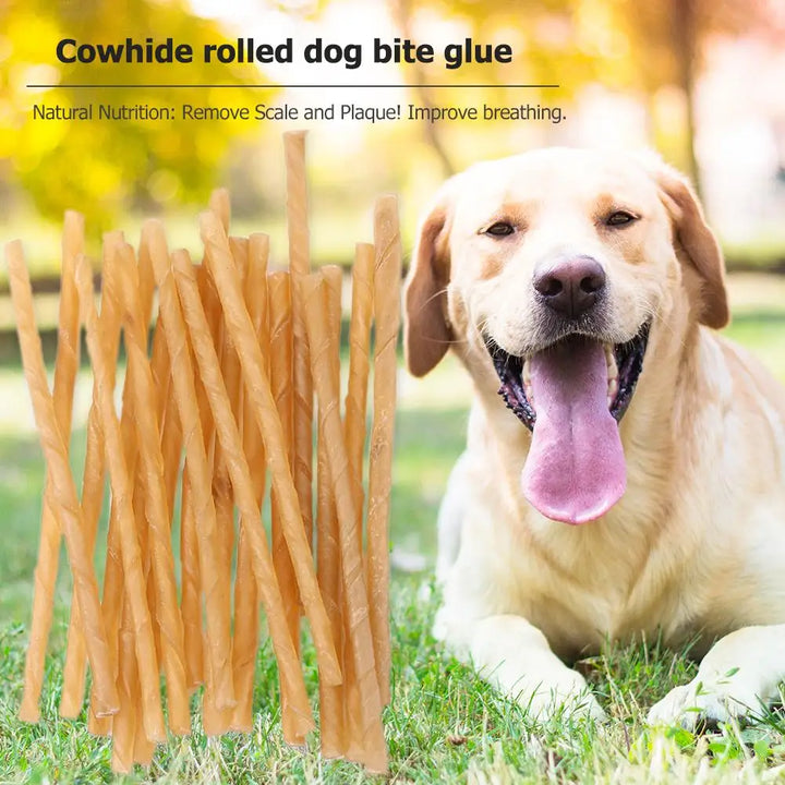 20 Pcs Dog Chews Sticks Dog Treat Chew Sticks Puppy Teething Chewing Dog Treat Bites Small Dog Treats Daily Dental Care Chews