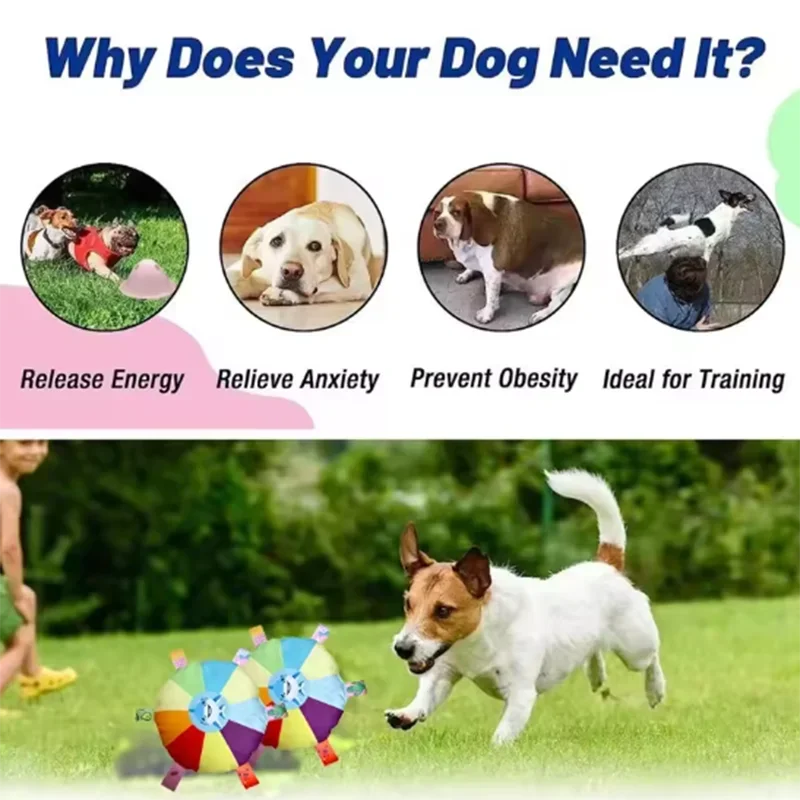 1/2/5PC Plush Squeaky Flying Disc Toy Interactive Puppy Chew Resistant Dog Training Frisbee for Border Collies Pets