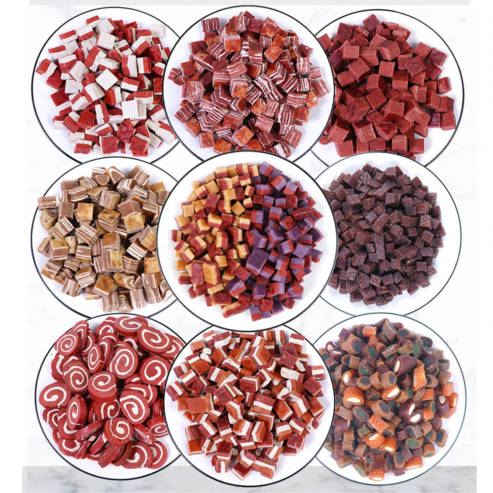 Diced Beef Dog Treats for Small, Medium, & Large Dog - Healthy, Easily Digestible, Soft, Chewy Morsels